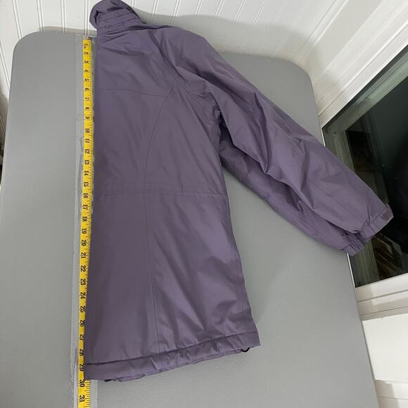 Eddie Bauer Women WeatherEdge Winter Coat Size Large Purple Waterproof Insulated - Picture 16 of 16